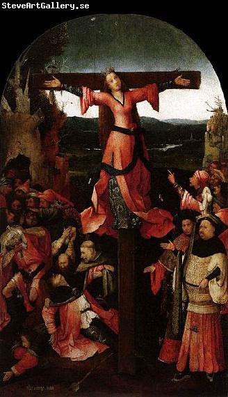 Hieronymus Bosch Triptych of the crucified Martyr